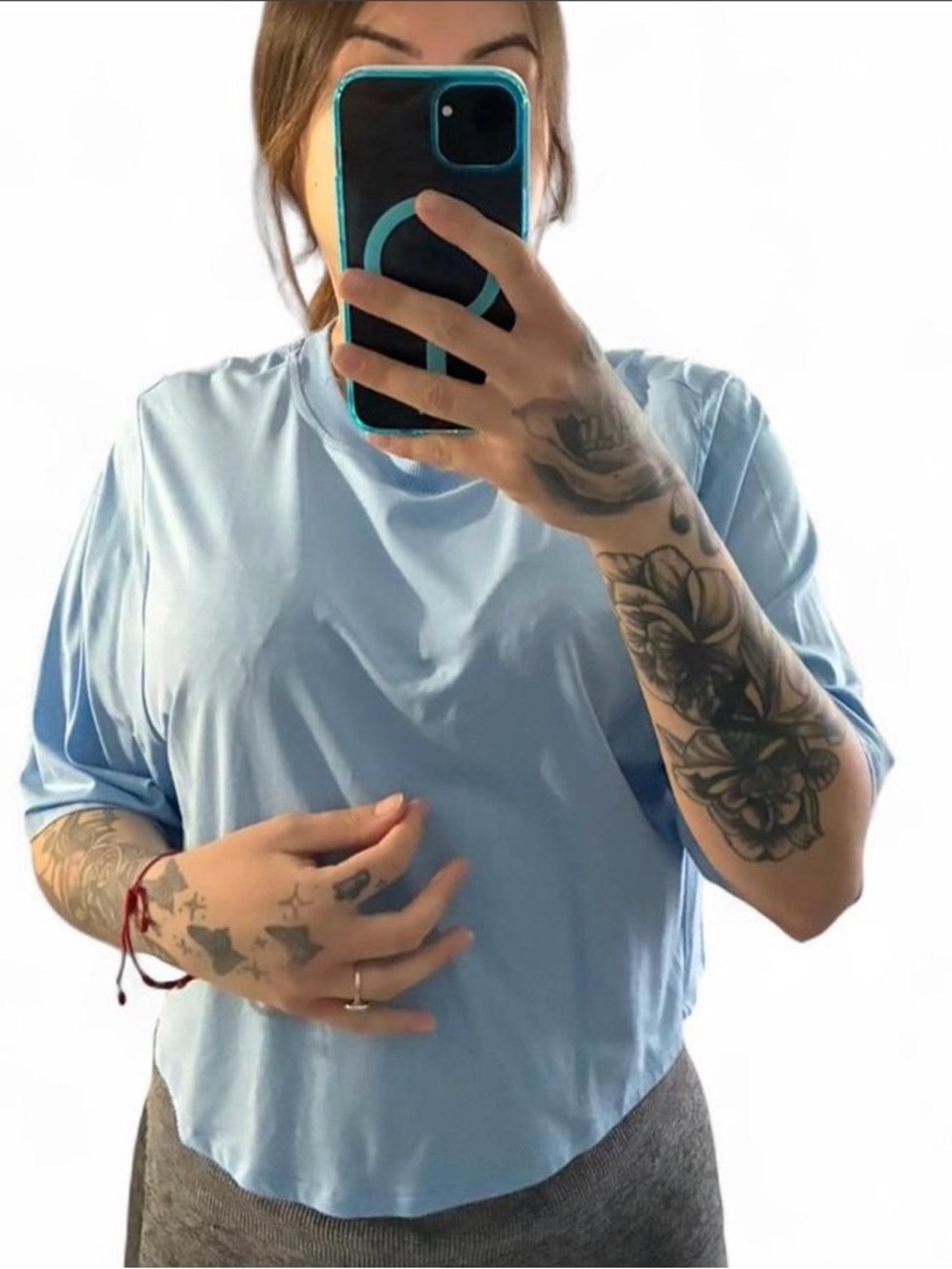 JoyLab Light Blue Short Sleeve Crewneck Tee
